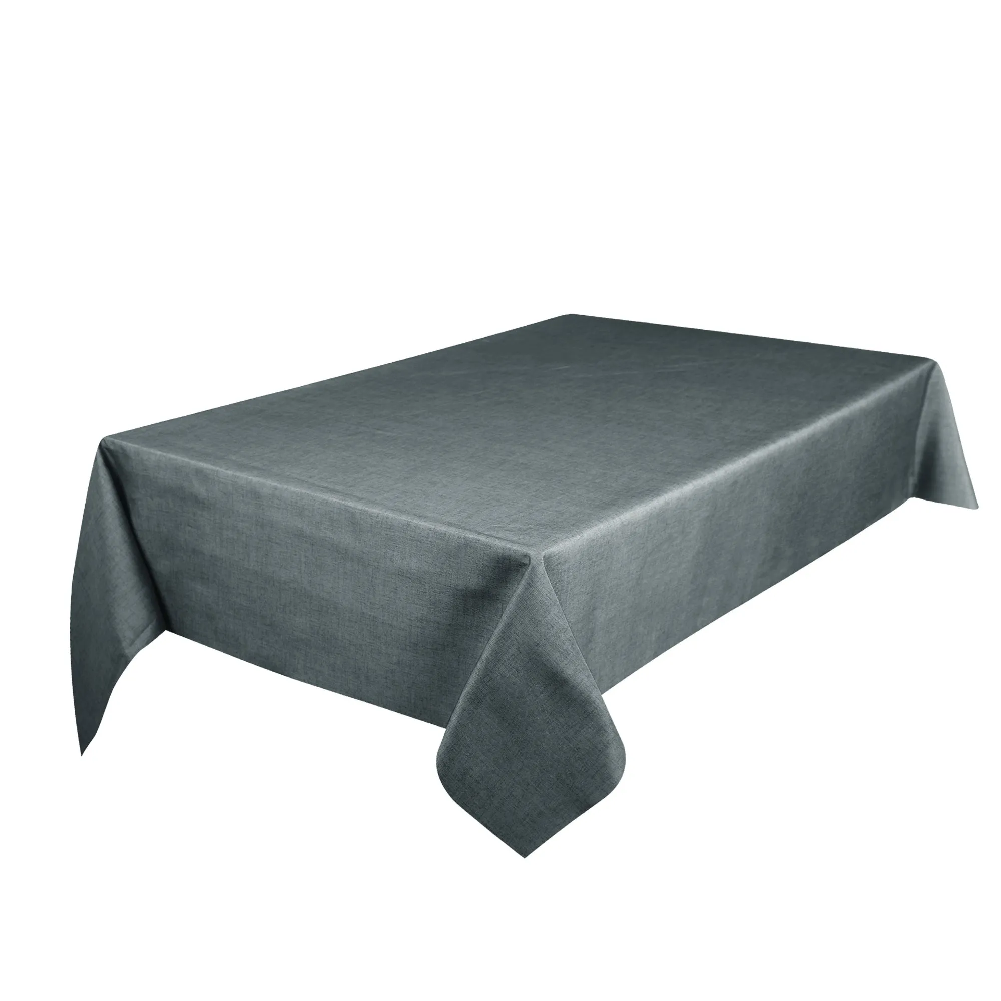 Tablecloth - Solid Textured Print - Charcoal Finished Tablecloths sale