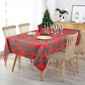 Tablecloth - Tradition - Red Table Linens Dinner Party