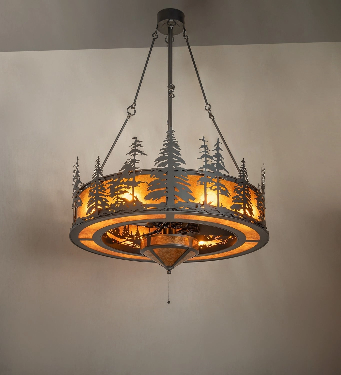 Tall Pines 11 Light Chandel-Air Fandeliers at discount prices