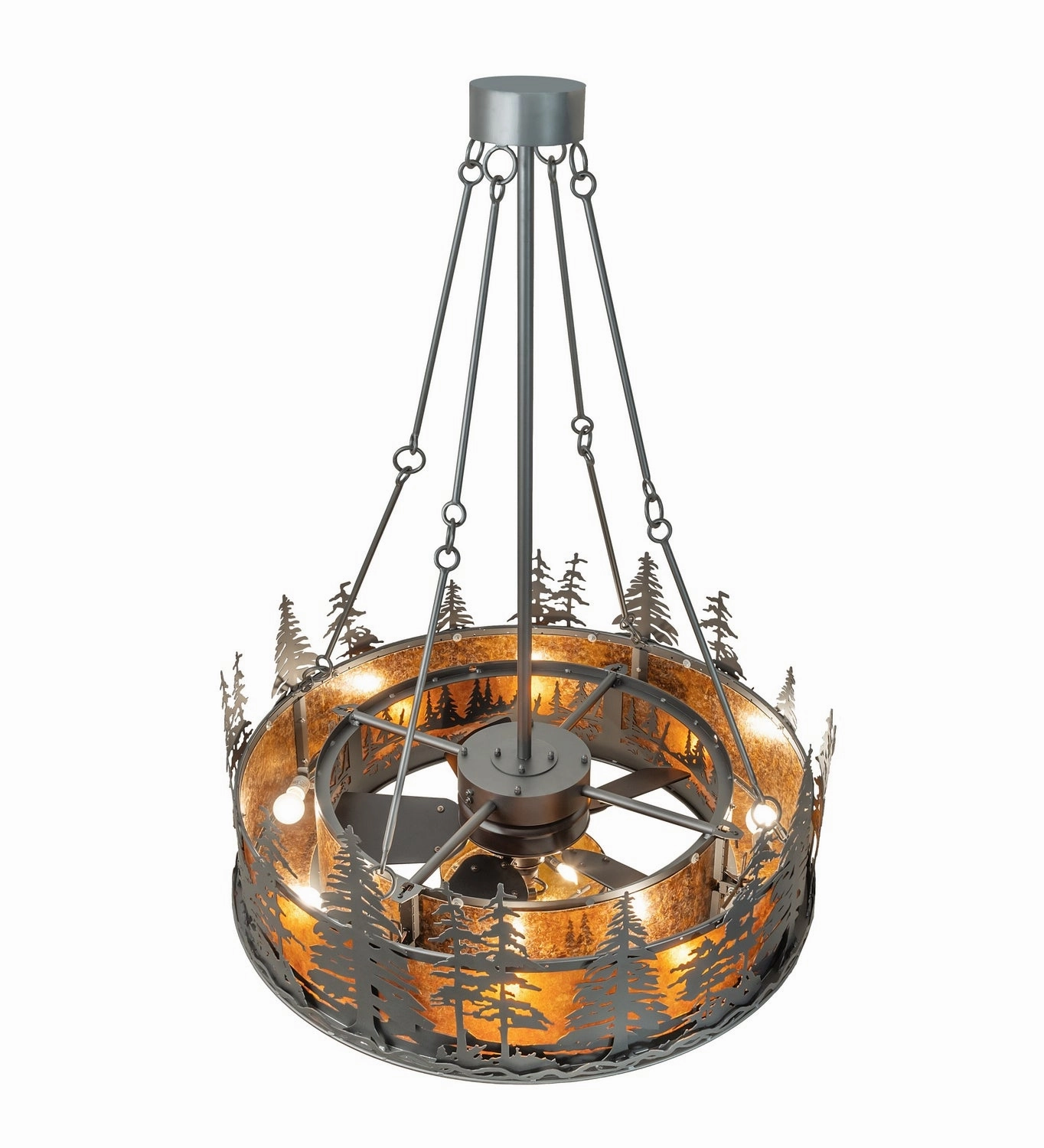 Tall Pines 11 Light Chandel-Air Fandeliers at discount prices