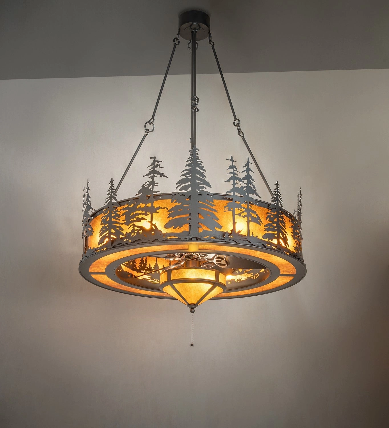 Tall Pines 11 Light Chandel-Air Fandeliers at discount prices