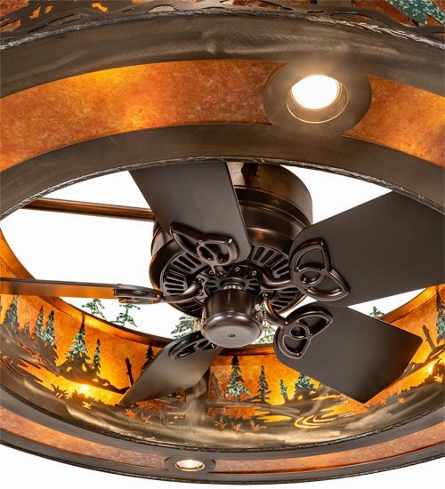 Tall Pines 12 Light Chandel-Air Fandeliers at discount prices