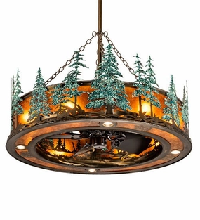 Tall Pines 12 Light Chandel-Air Fandeliers FANS on sale now