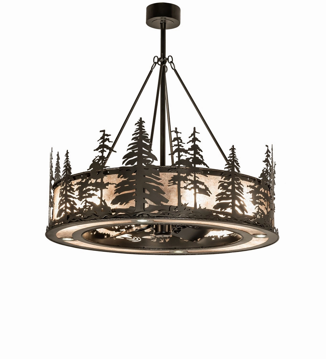Tall Pines 12 Light Chandel-Air Fandeliers FANS on sale now