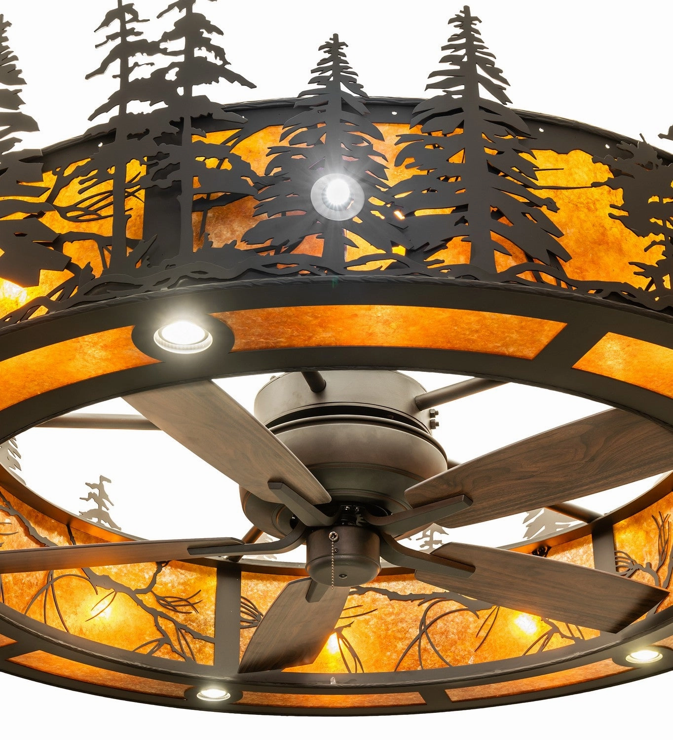 Tall Pines 15 Light Chandel-Air Oil Rubbed Bronze Fandeliers at discount prices