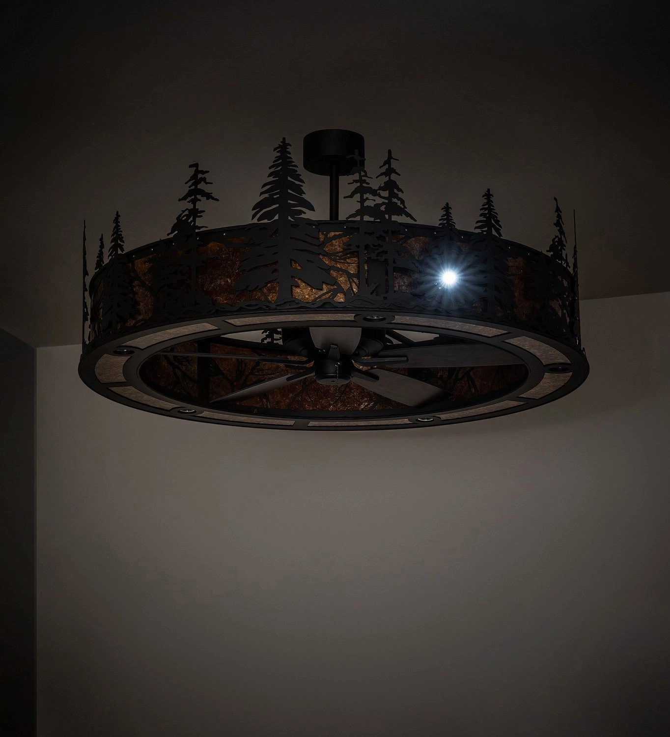 Tall Pines 15 Light Chandel-Air Oil Rubbed Bronze Fandeliers at discount prices