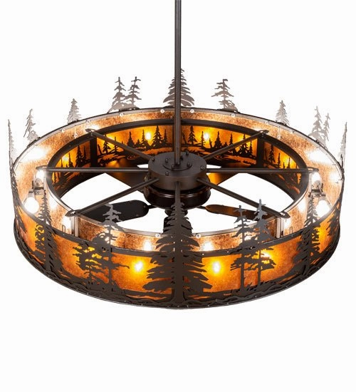 Tall Pines 16 Light Chandel-Air Fandeliers at discount prices