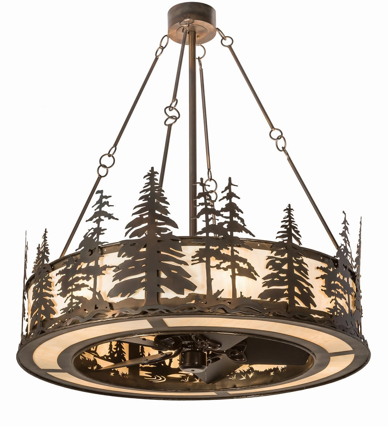 Tall Pines 16 Light Chandel-Air Fandeliers FANS on sale now