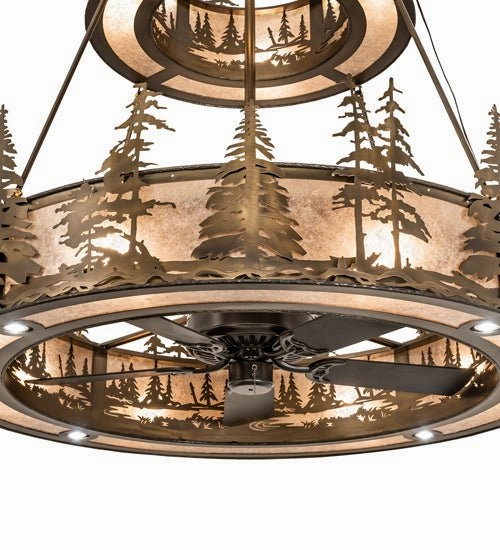 Tall Pines 20 Light Chandel-Air Fandeliers at discount prices