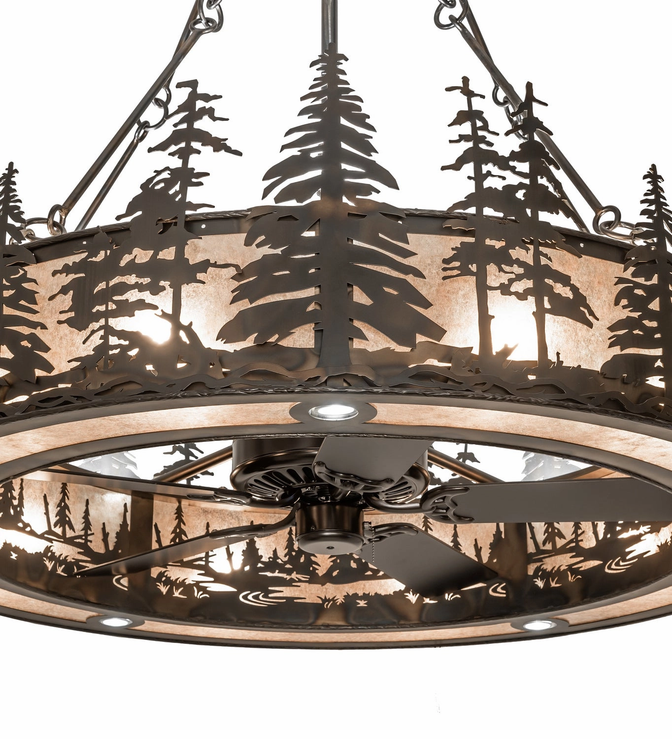 Tall Pines 20 Light Chandel-Air Fandeliers at discount prices