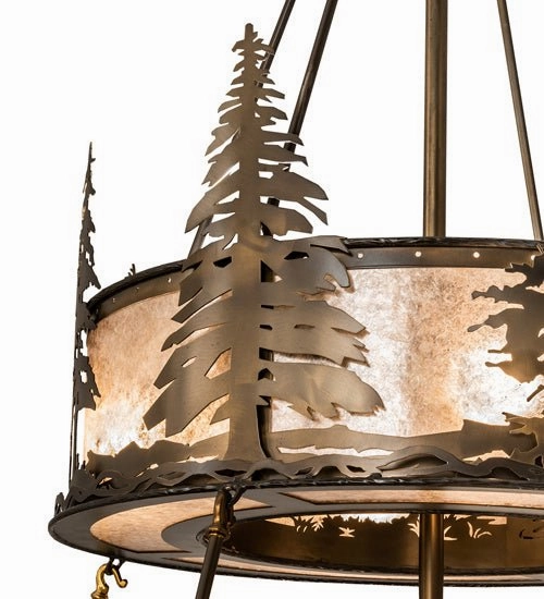 Tall Pines 20 Light Chandel-Air Fandeliers at discount prices