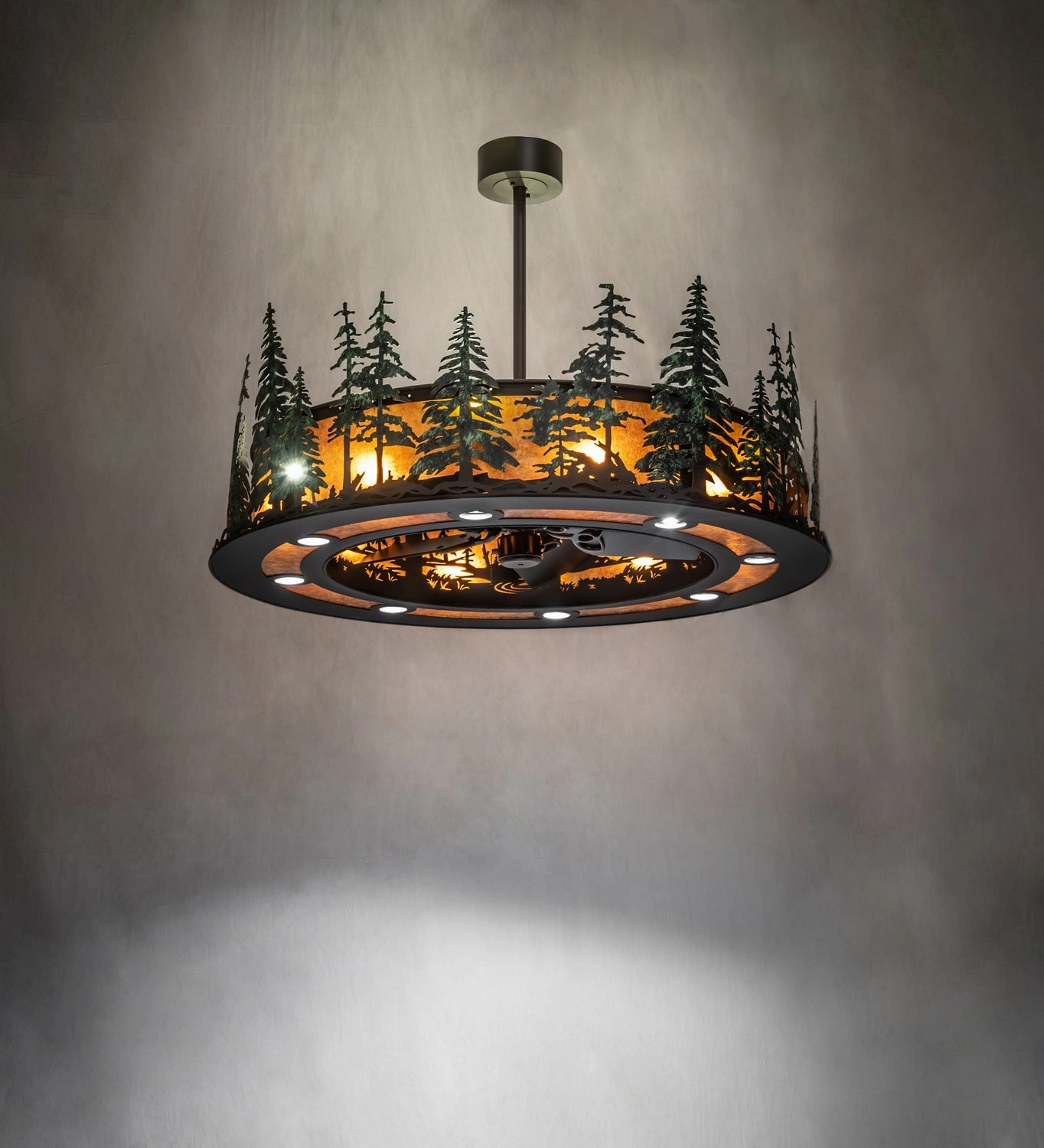Tall Pines 20 Light Chandel-Air Fandeliers at discount prices