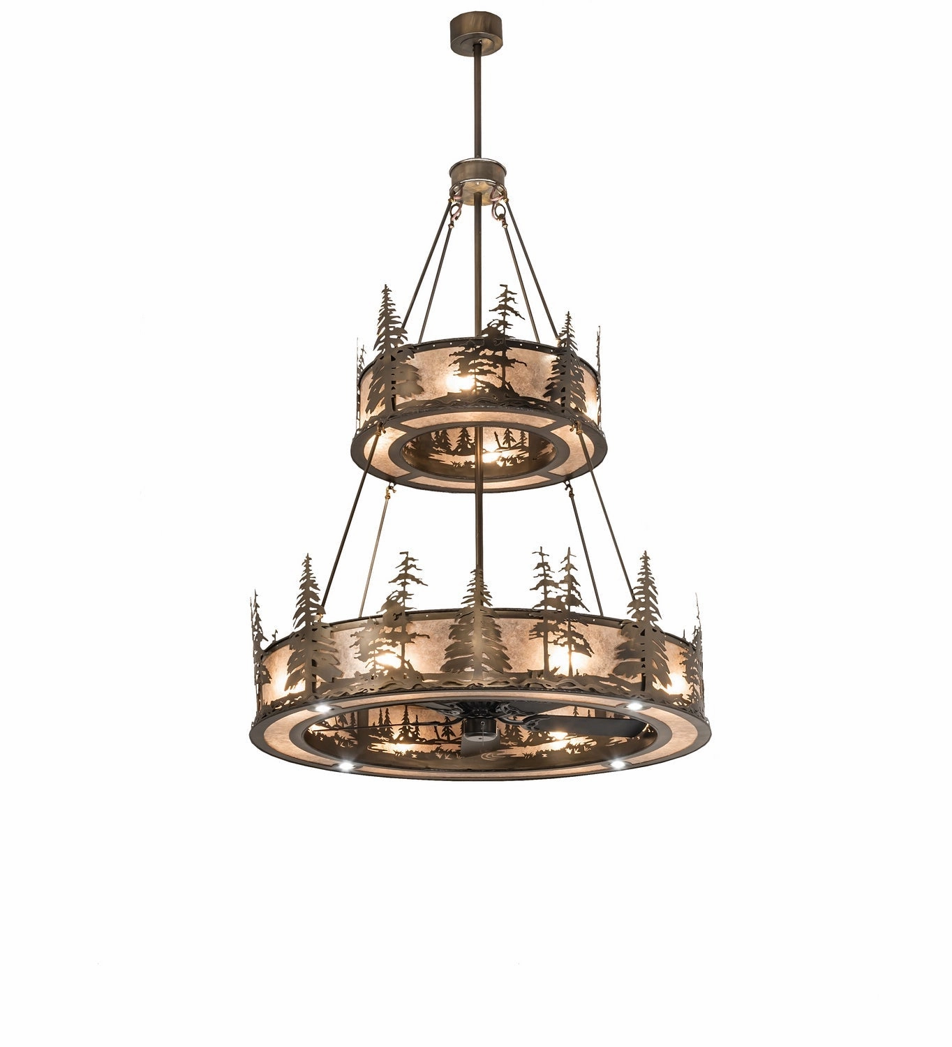 Tall Pines 20 Light Chandel-Air Fandeliers FANS on sale now