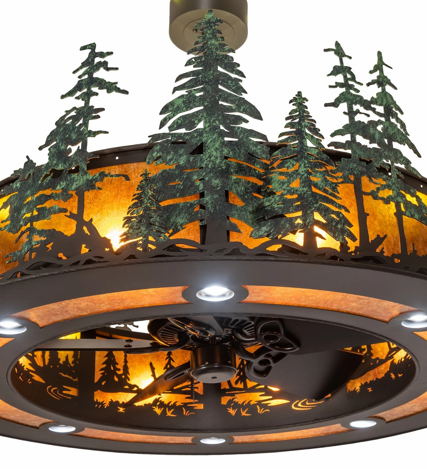 Tall Pines 20 Light Chandel-Air Fandeliers at discount prices