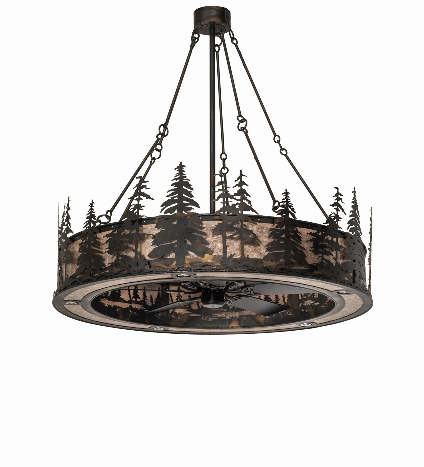 Tall Pines 20 Light Chandel-Air Fandeliers at discount prices