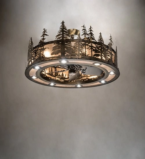 Tall Pines 24 Light Chandel-Air Fandeliers at discount prices