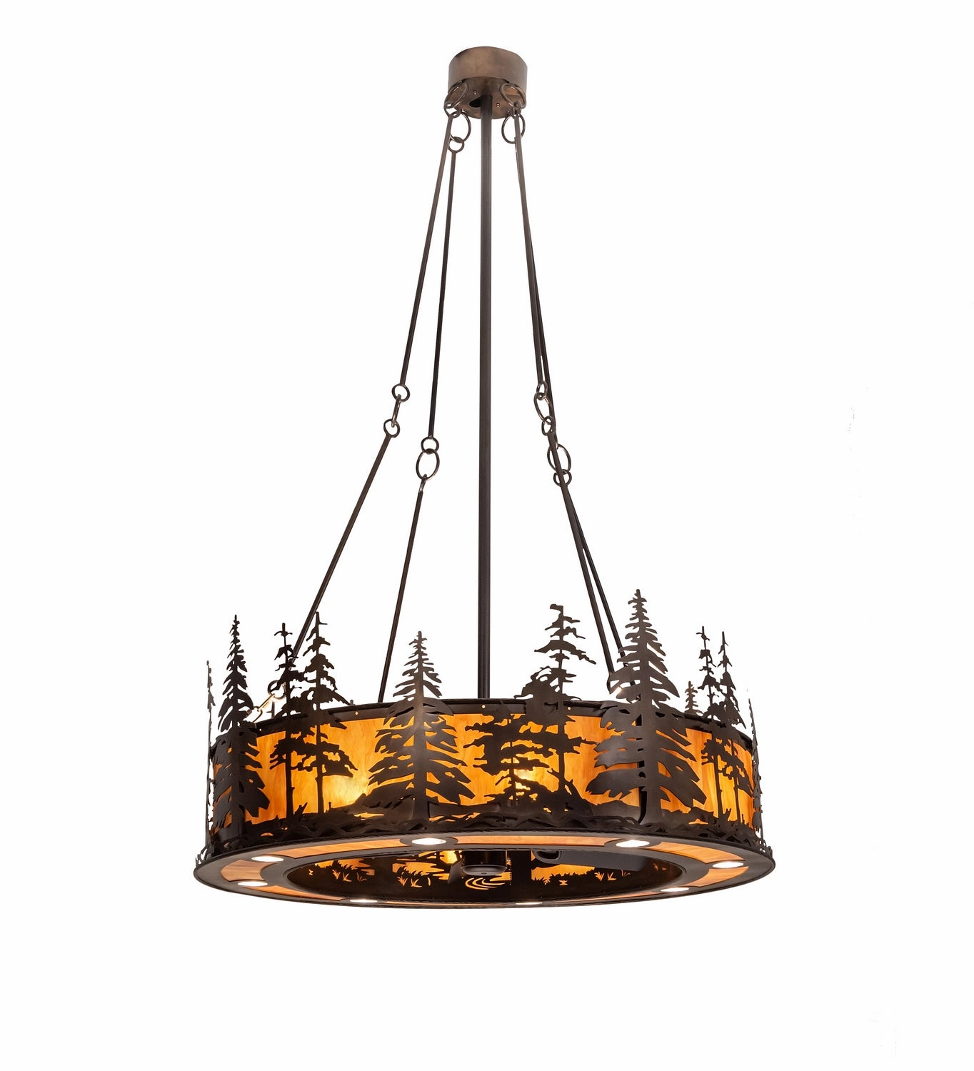 Tall Pines 24 Light Chandel-Air Fandeliers at discount prices