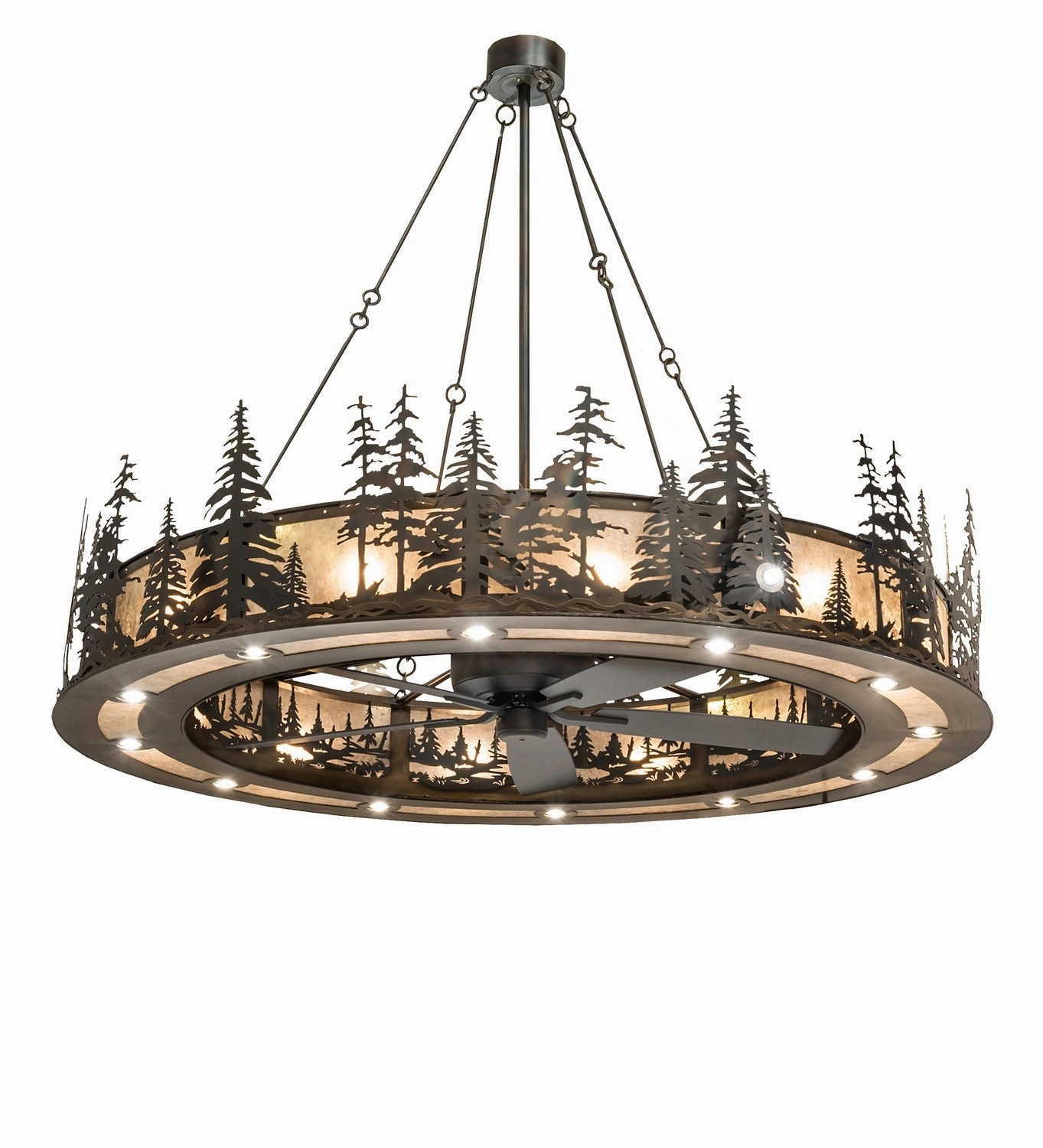 Tall Pines 30 Light Chandel-Air Fandeliers FANS on sale now