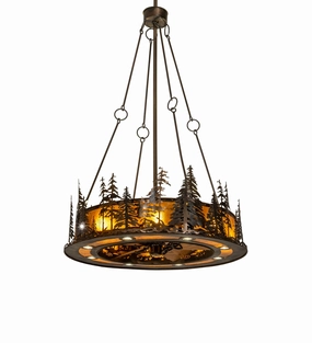 Tall Pines Eight Light Chandel-Air Fandeliers FANS on sale now