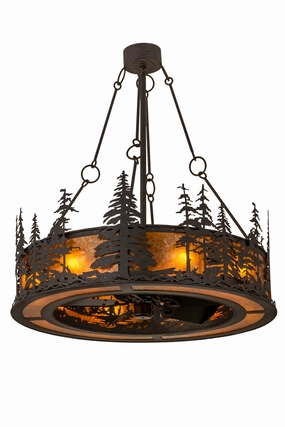 Tall Pines Eight Light Chandel-Air Fandeliers FANS on sale now