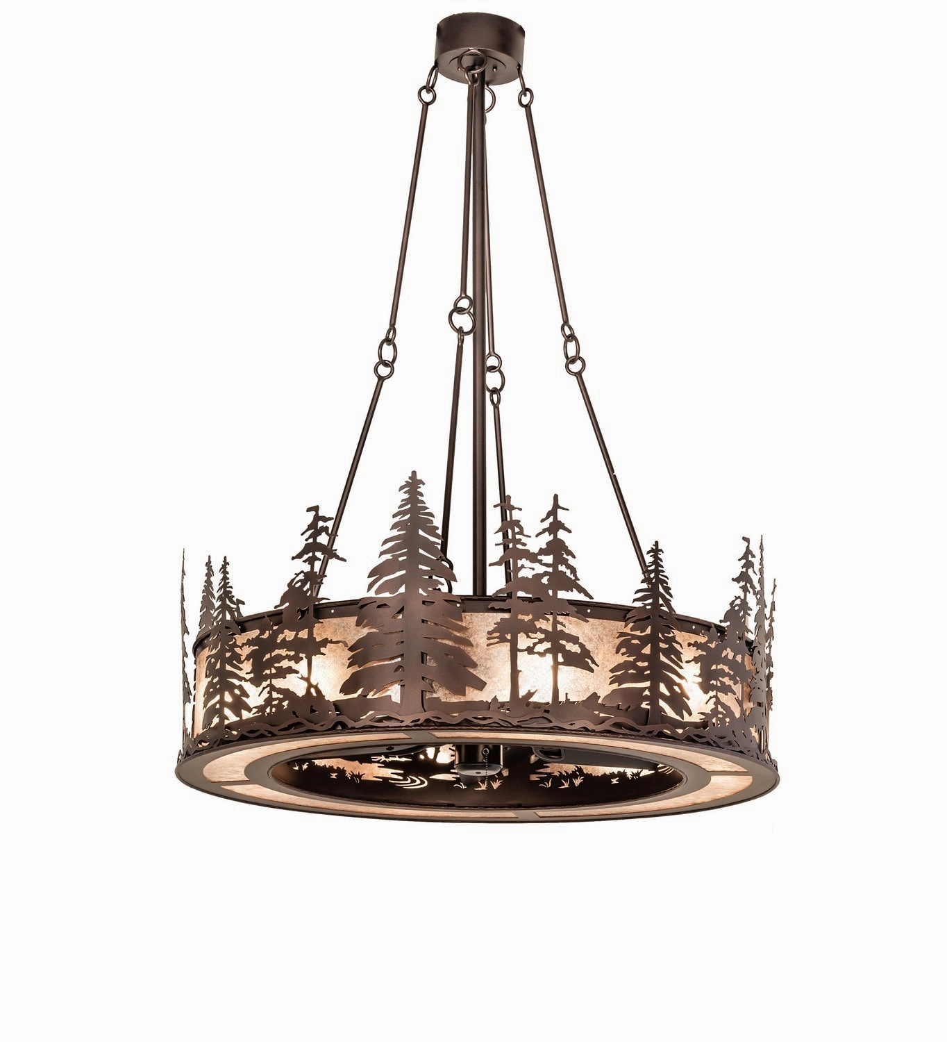 Tall Pines Eight Light Chandel-Air Fandeliers FANS on sale now
