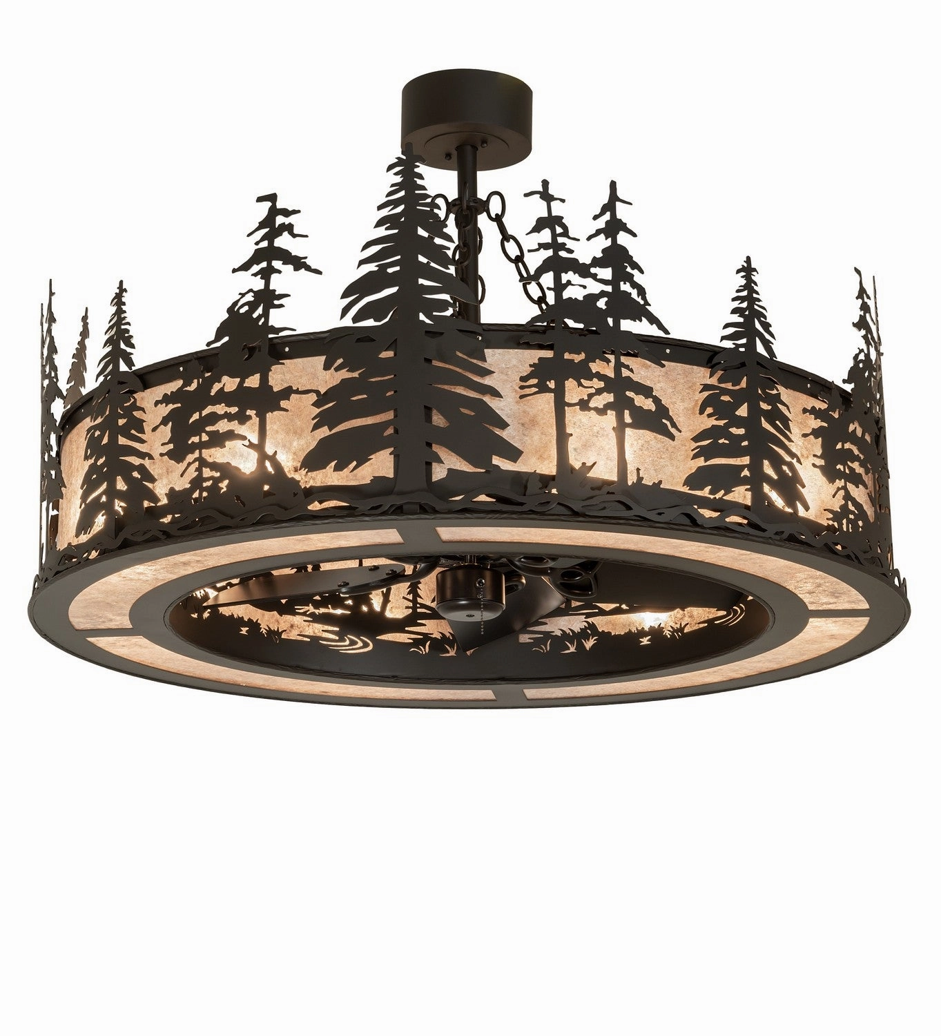 Tall Pines Eight Light Chandel-Air Oil Rubbed Bronze Large Fans FANS best price