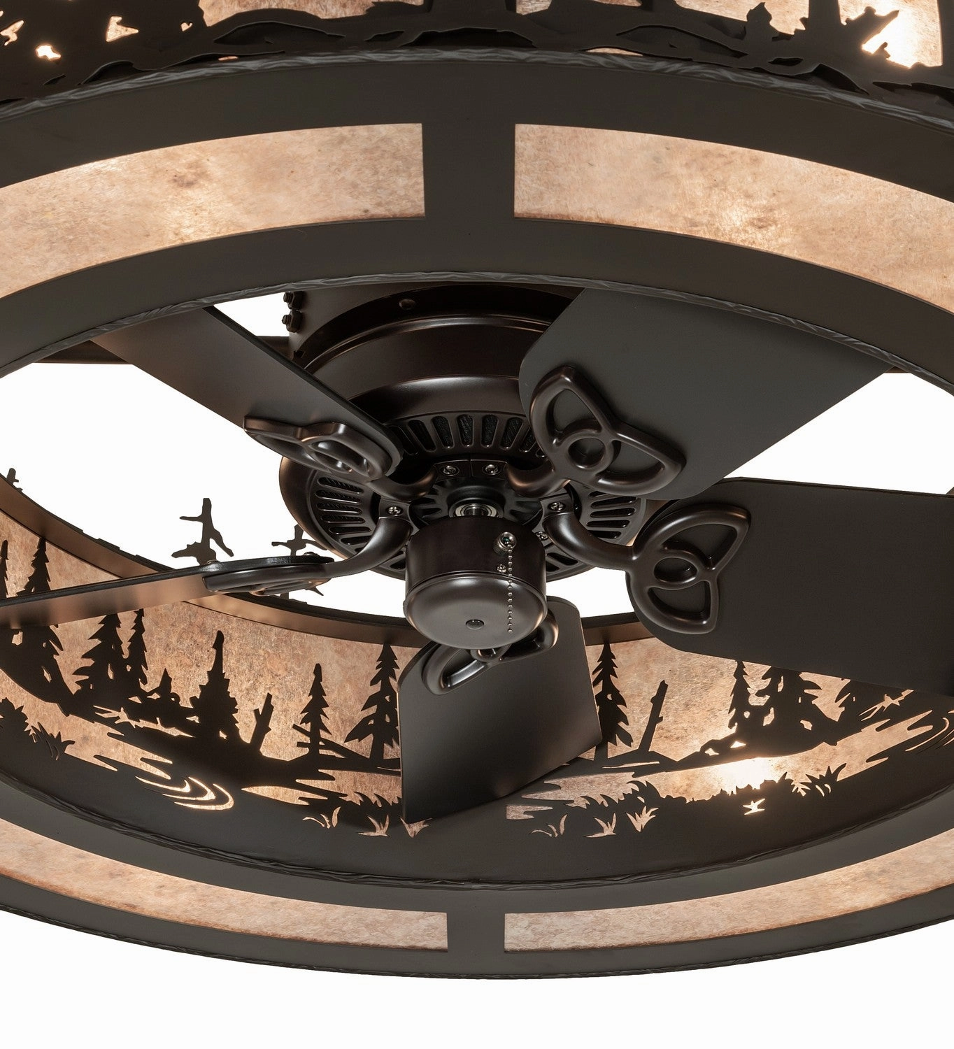 Tall Pines Eight Light Chandel-Air Oil Rubbed Bronze Large Ceiling Fans online store