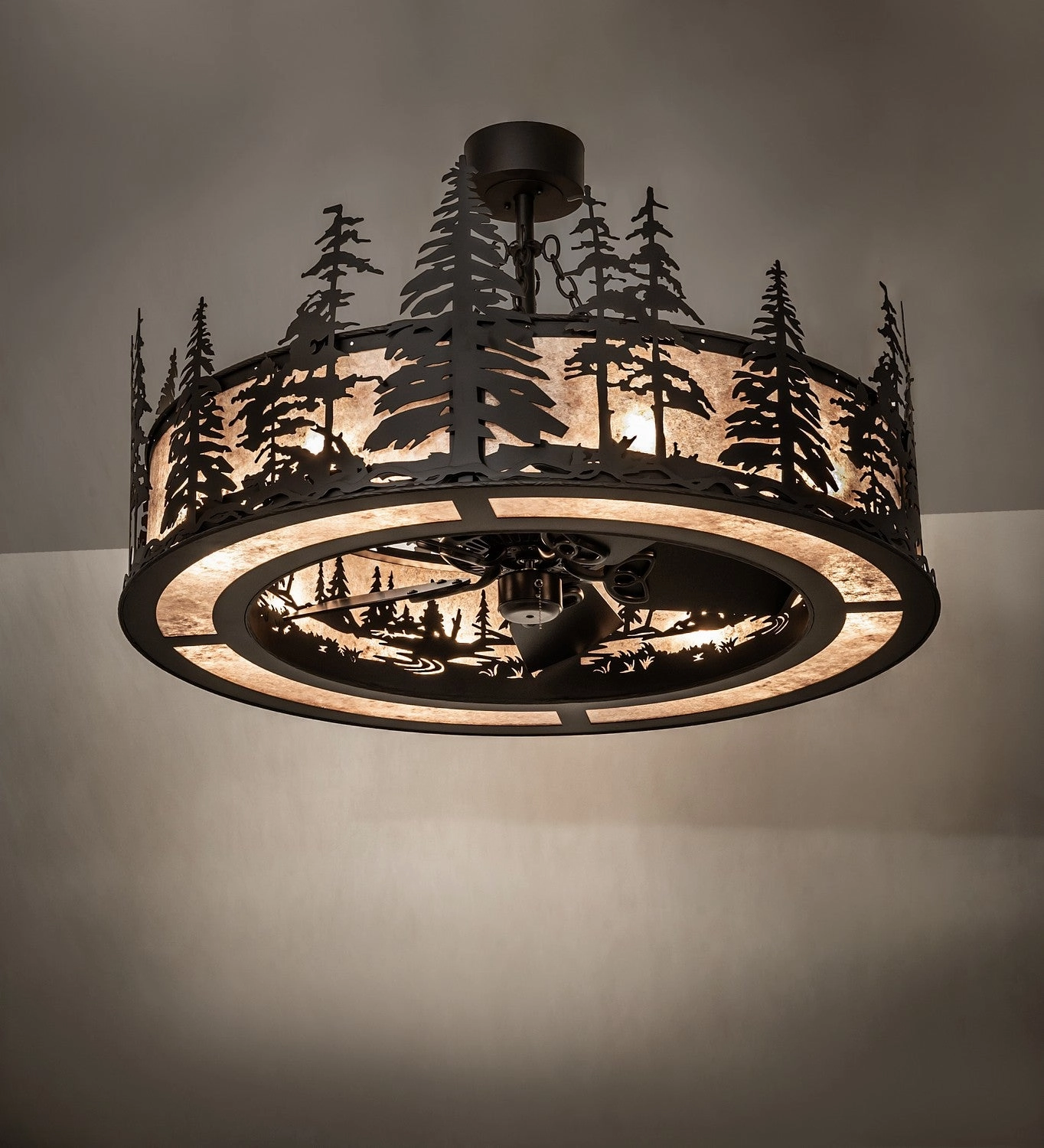 Tall Pines Eight Light Chandel-Air Oil Rubbed Bronze Large Ceiling Fans online store
