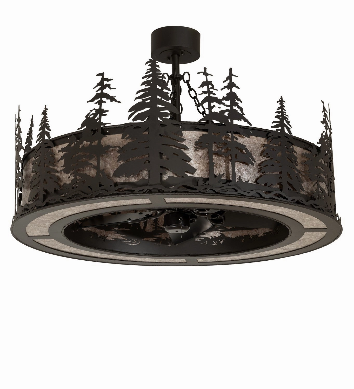 Tall Pines Eight Light Chandel-Air Oil Rubbed Bronze Large Ceiling Fans online store