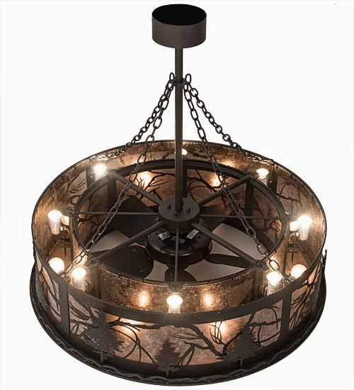 Tamarack 16 Light Chandel-Air Fandeliers at discount prices