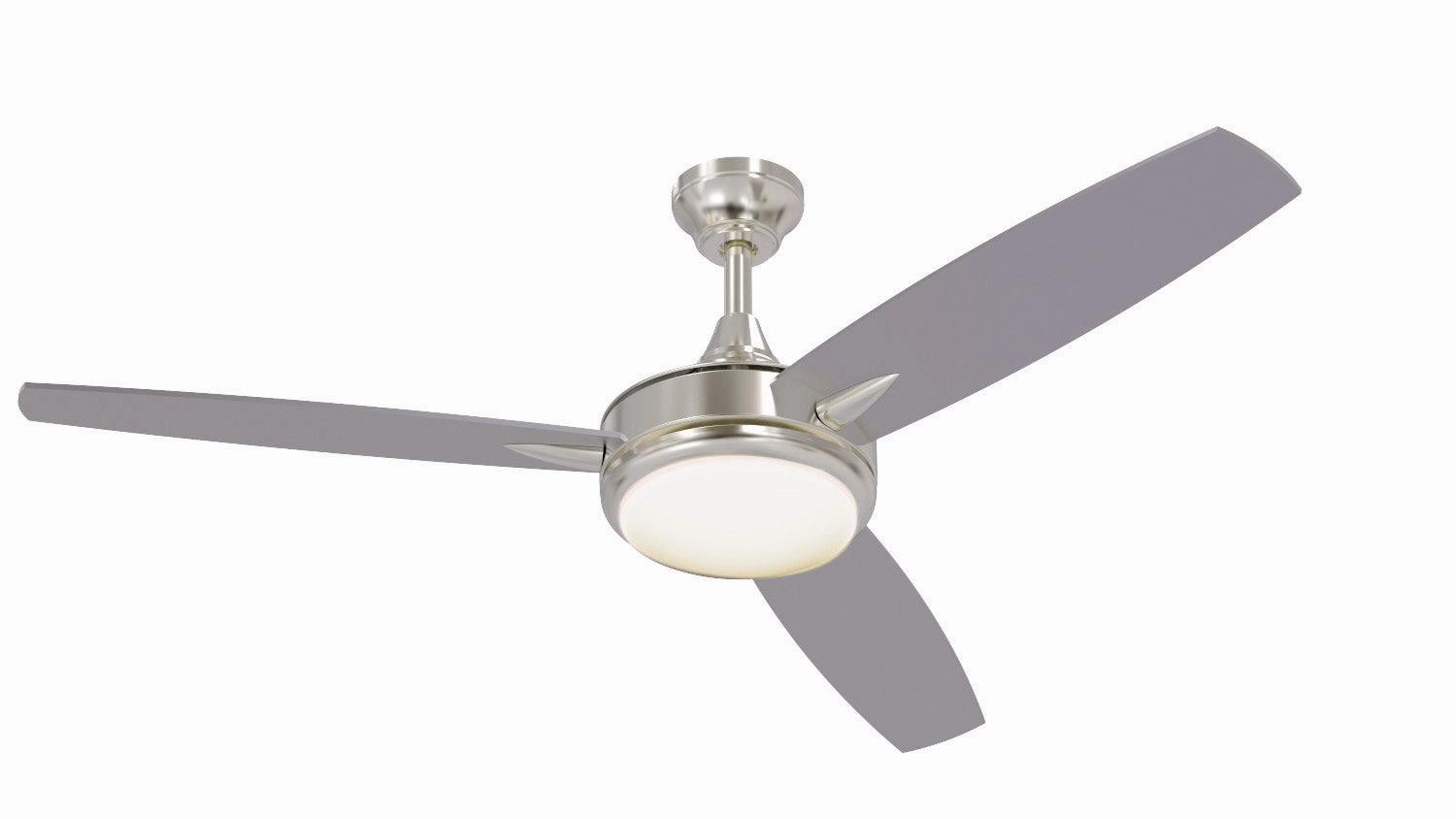 Targas 52" 52"Ceiling Fan Brushed Polished Nickel Huggers Fans clearance outlet