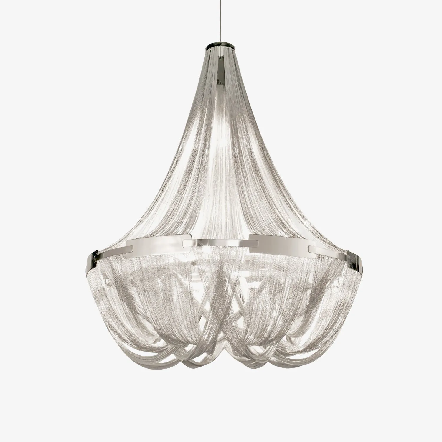 Tassel Aluminum Chain Chandelier Discount Lighting for Bedrooms