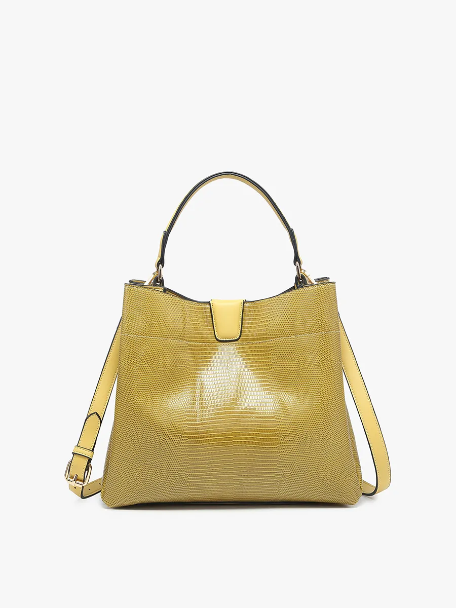 Tati Vegan Lizard Satchel