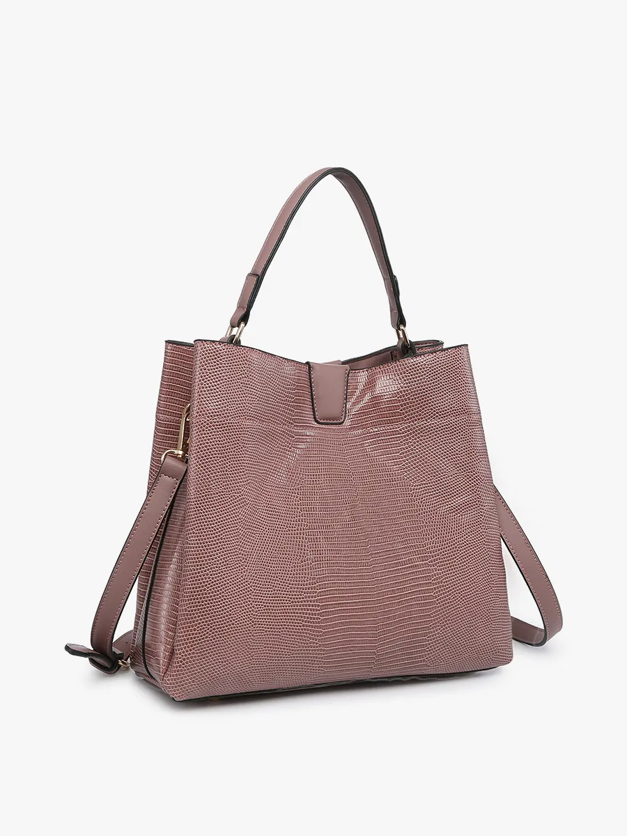 Tati Vegan Lizard Satchel