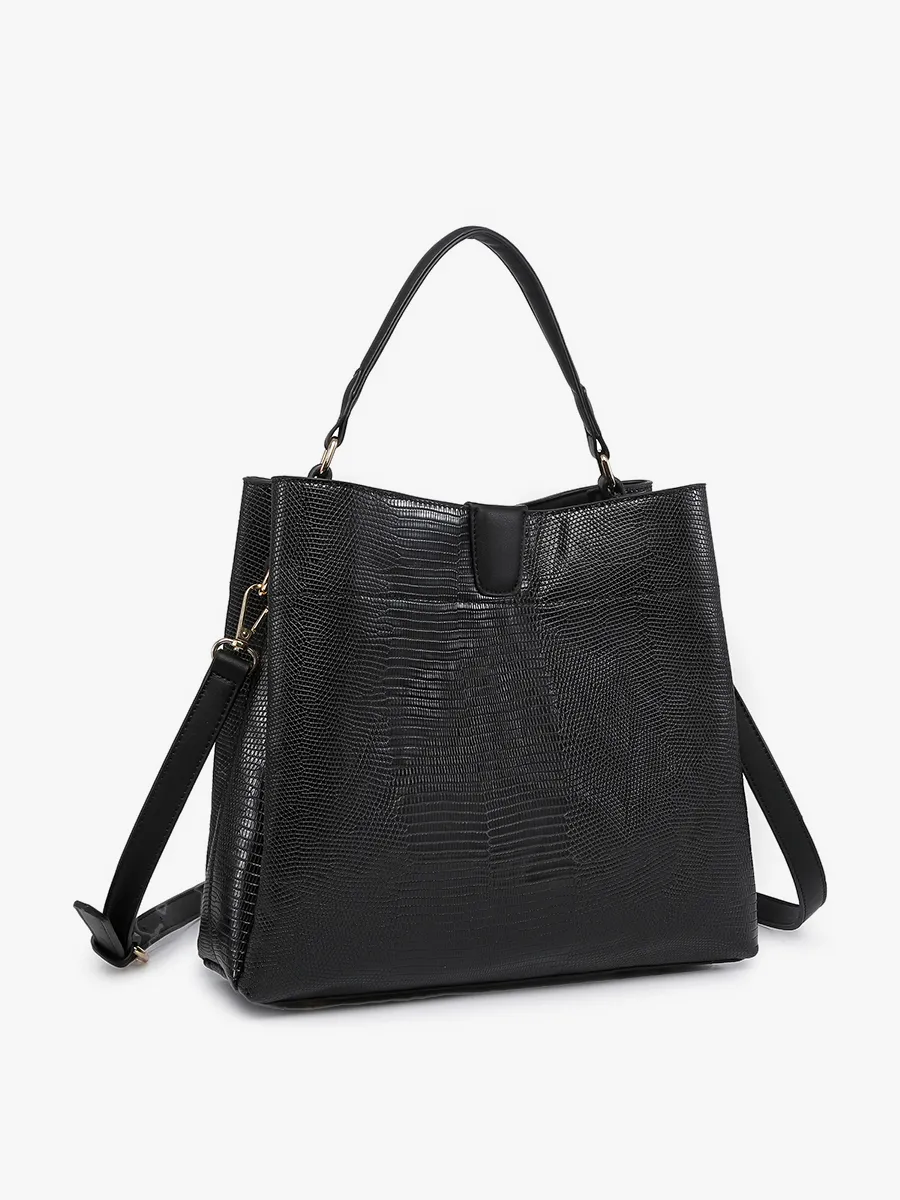 Tati Vegan Lizard Satchel
