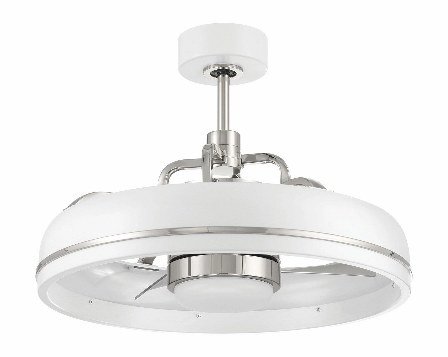 Taylor 20"Ceiling Fan White/Polished Nickel Fandeliers FANS on sale now