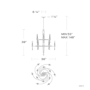 Tempest 12-Light 2-Tier Chandelier Bathroom Lighting limited offer