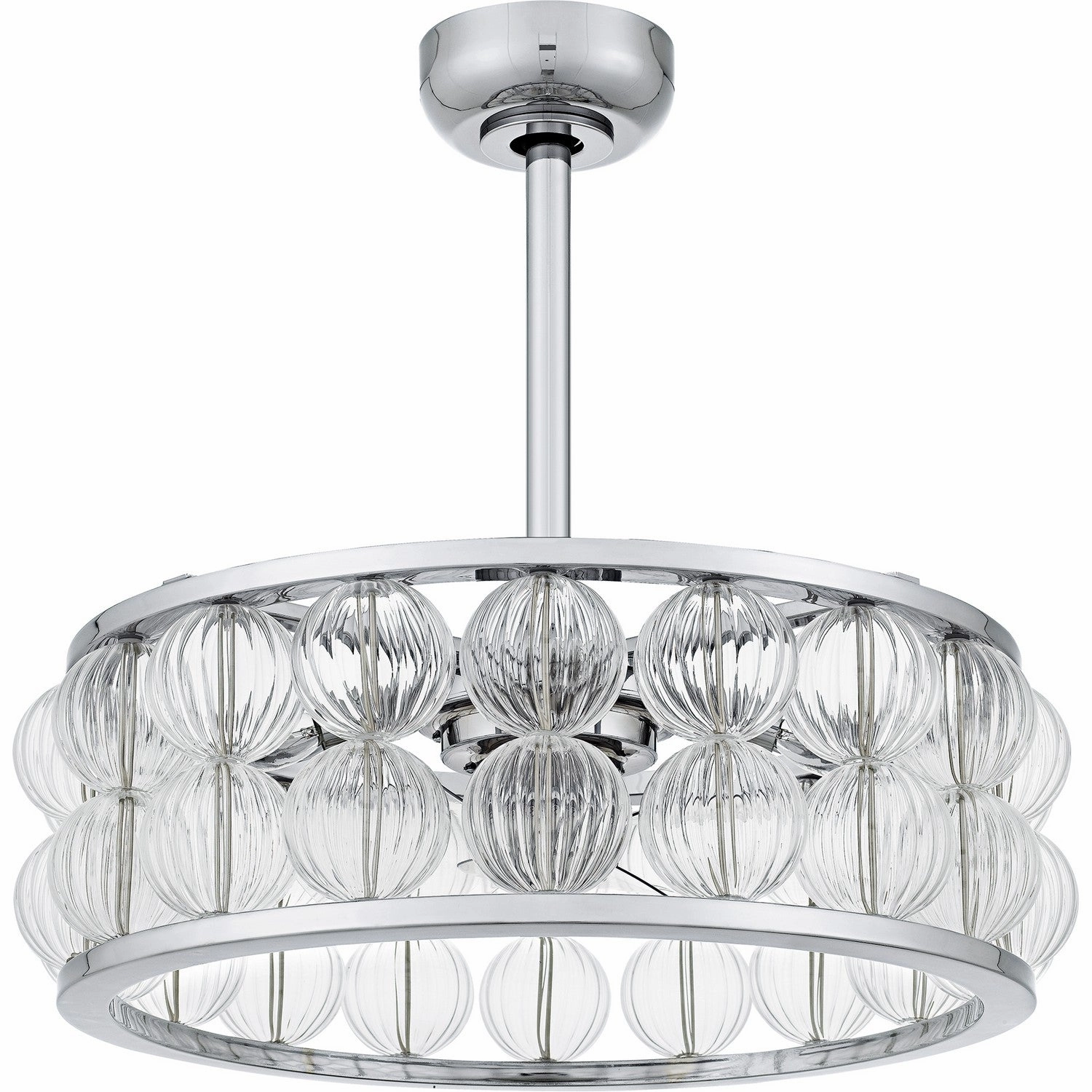 Terrarock Four Light Fan Light Polished Chrome Mini Ceiling Fans promo
