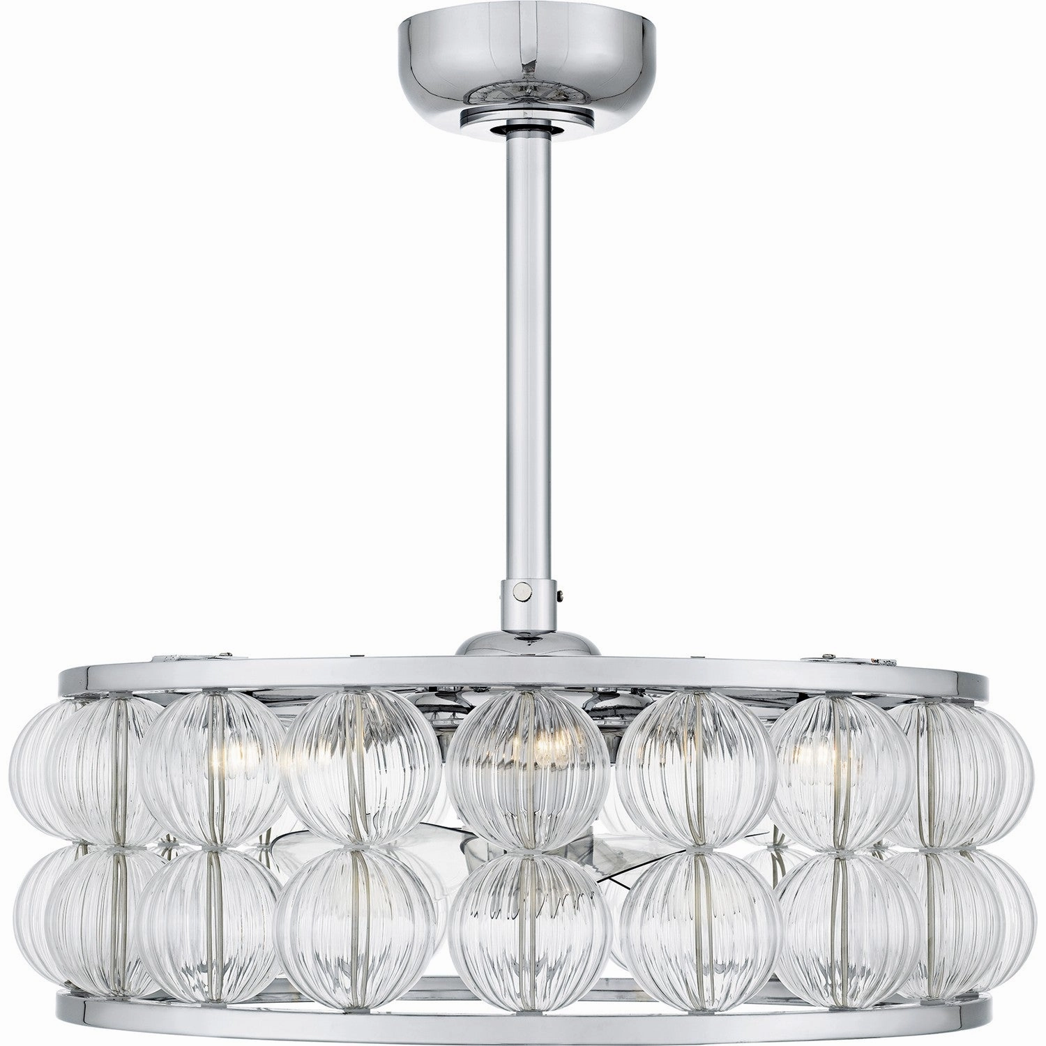 Terrarock Four Light Fan Light Polished Chrome Mini Ceiling Fans promo