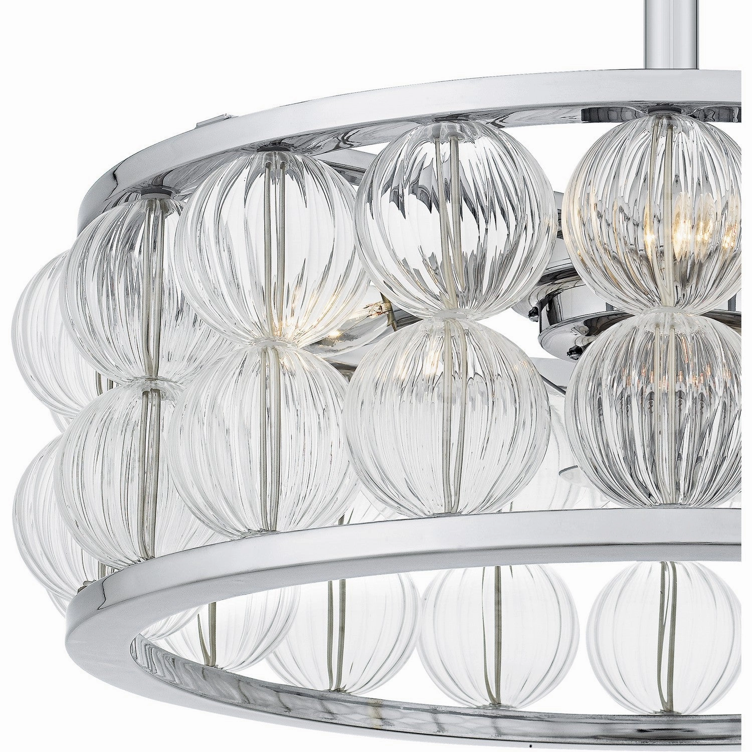 Terrarock Four Light Fan Light Polished Chrome Mini Ceiling Fans promo