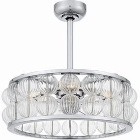 Terrarock Four Light Fan Light Polished Chrome Small Fans FANS hot deal