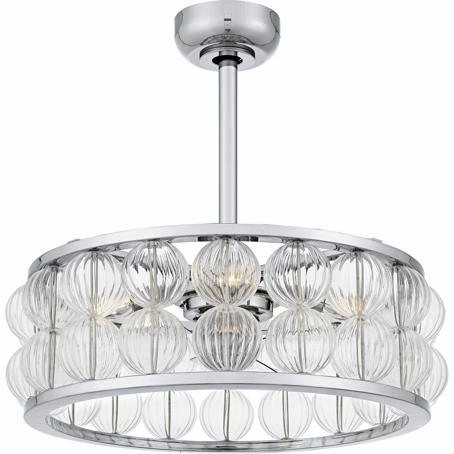 Terrarock Four Light Fan Light Polished Chrome Small Fans FANS hot deal