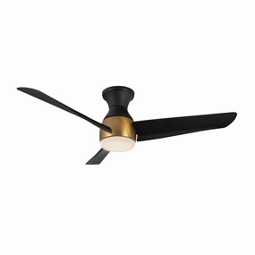 Thalia 54"Hugger Fan Brushed Gold/Matte Black Huggers FANS outlet store
