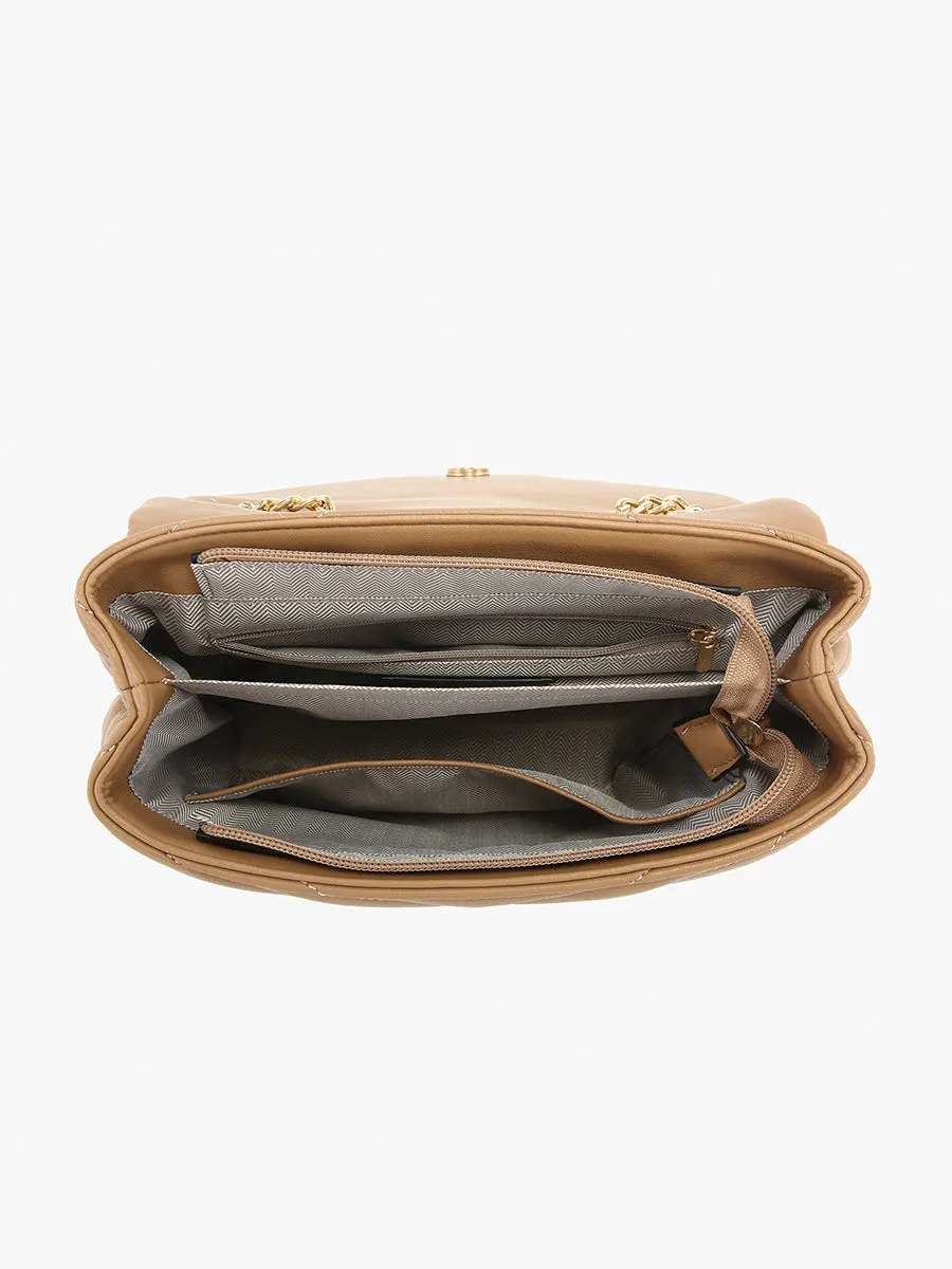 Thea Vegan Chevron Crossbody