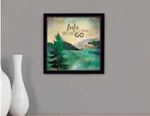 This Lake is Calling Black Framed Print Wall Art Buy Wall Decor with deals