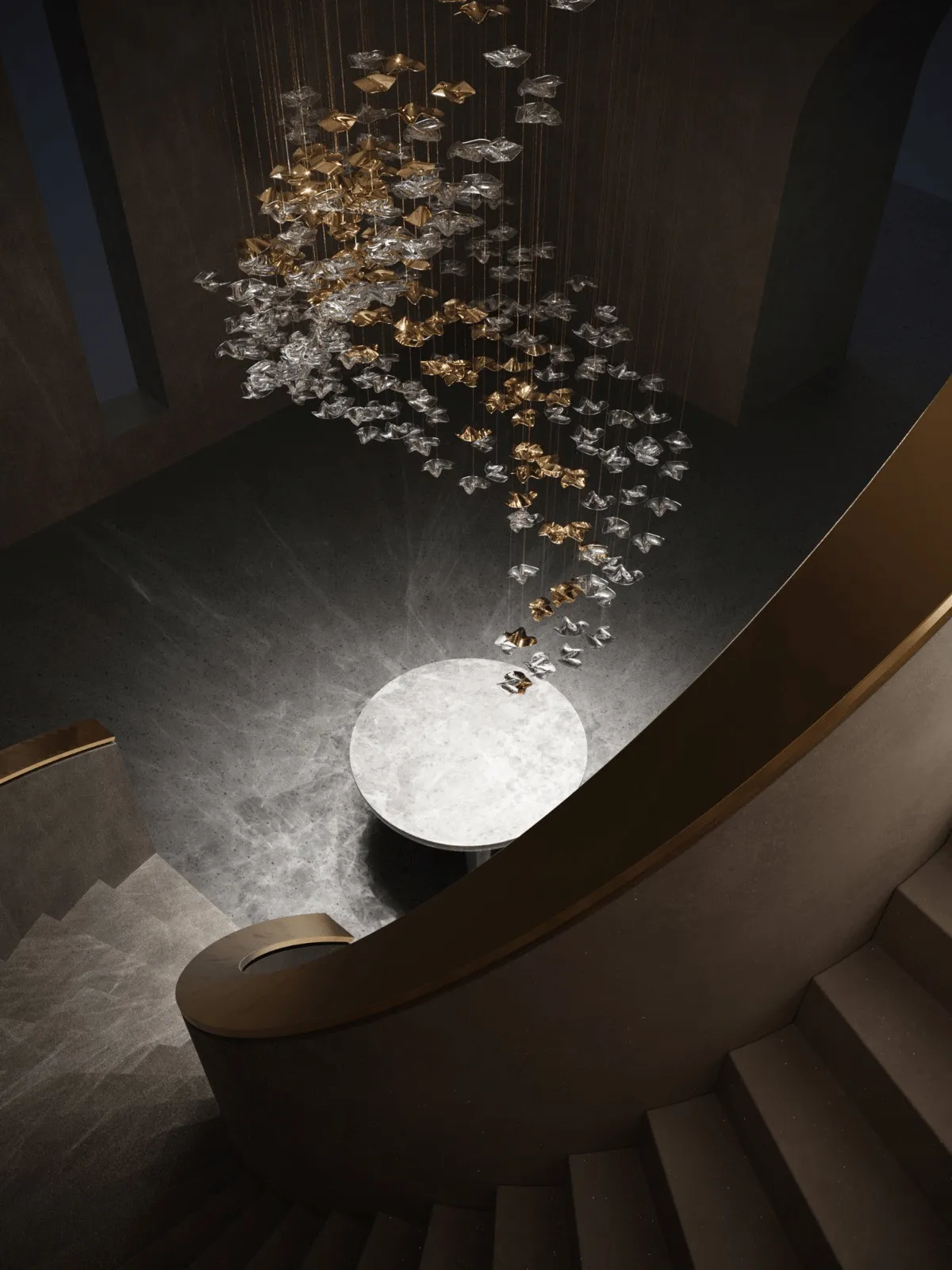 Tidal Stair Chandelier