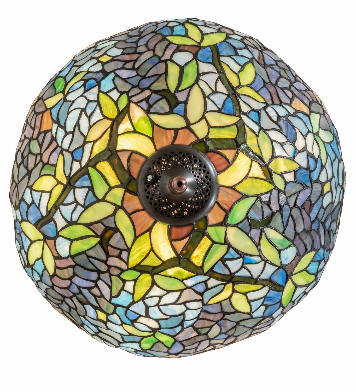 Tiffany Wisteria Three Light Fan Light Fixture Mini Ceiling Fans promo