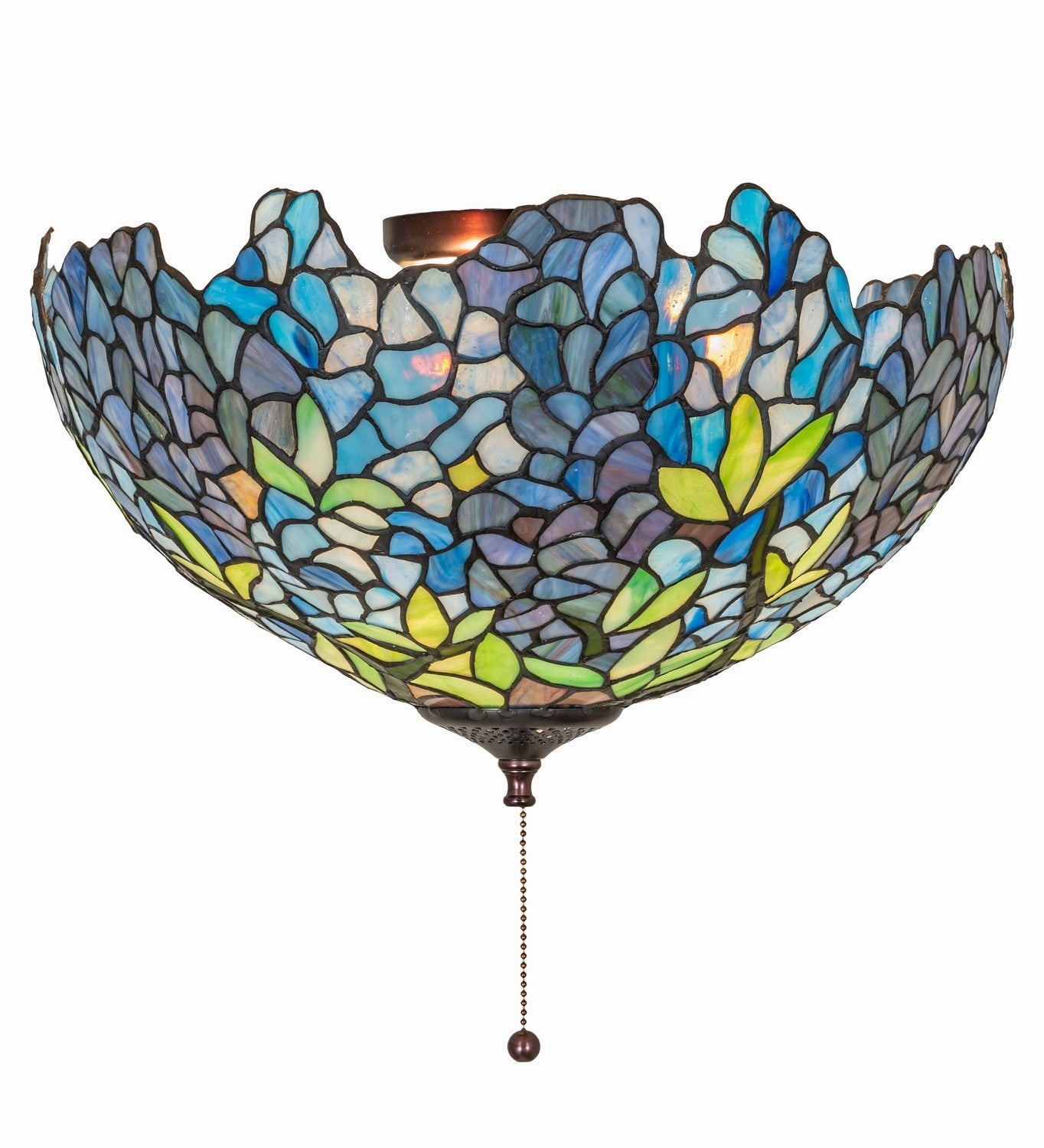 Tiffany Wisteria Three Light Fan Light Fixture Mini Ceiling Fans promo