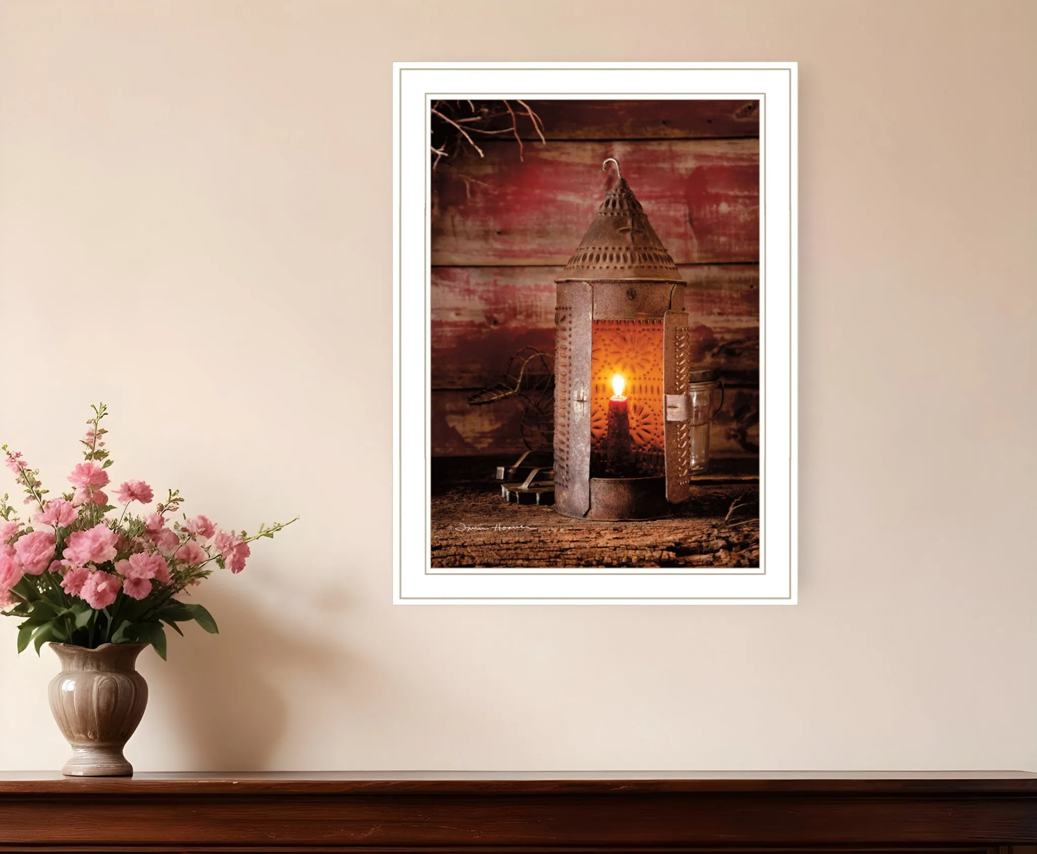 Tinners Lantern 1 White Framed Print Wall Art Buy Wall Decor with deals