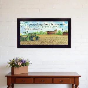 To Everything Season Black Framed Print Wall Art Cheap Wall Mirrors & Decor